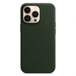 Leather Case with MagSafe iPhone 13 Pro (LUX copy) Sequoia Green