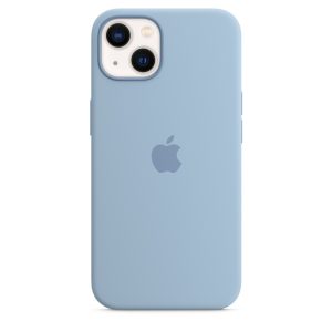 Silicone Case with MagSafe iPhone 13 (LUX copy) Blue Fog