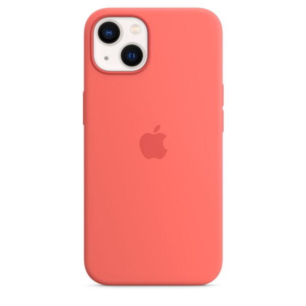Silicone Case with MagSafe iPhone 13 (LUX copy) Pink Pomelo