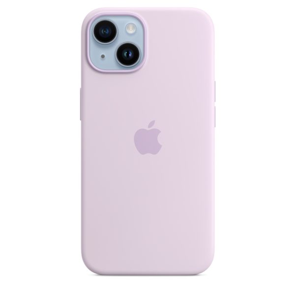 Silicone Case with MagSafe iPhone 14 Chalk Pink