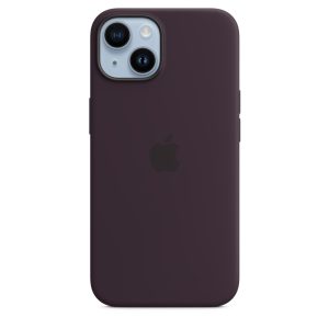 Silicone Case with MagSafe iPhone 14 Elderberry