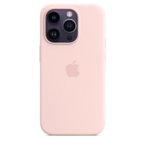 Silicone Case with MagSafe iPhone 14 Pro Max (LUX copy) Chalk pink
